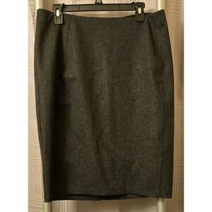 Liverpool Los Angeles Women's Charcoal Gray  Pencil Skirt Sz 14W Career Office